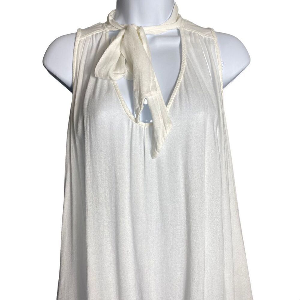 Free People Sleeveless Tie Neck Blouse Size S